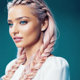 Braided Light Pink Hairstyle profile picture for women